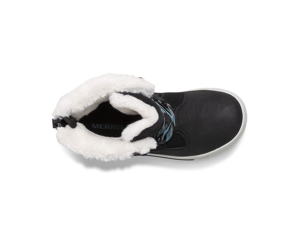 Merrell Boots Black - Heidi Waterproof - Kids 92GOYCWVI